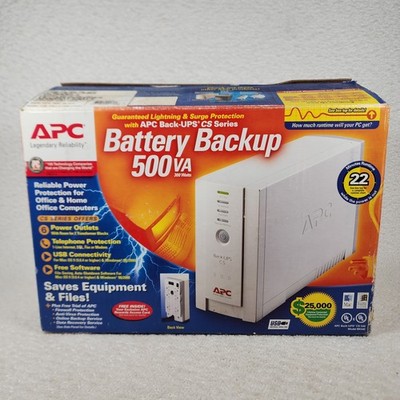 APC Back-UPS CS 500 BK500BLK 500VA 300W Unused Open Box Untested