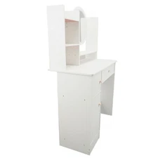 Makeup Table Makeup Vanity Desk Multifunction Stable Practical With Lighted