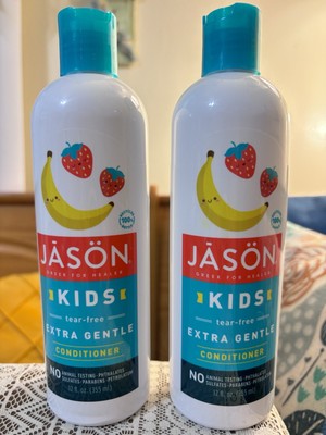 2x Jason Kids Extra Gentle Conditioner - Strawberry Banana Scent - 12 oz Set New