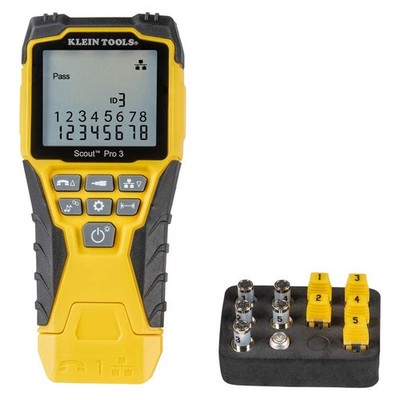 Klein Tools VDV501-851 Cable Tester Kit with Scout Pro 3 Starter Kit, Yellow 