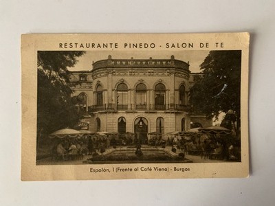 C.P RESTAURANT PINEDO SALON DE TE SPOLON 1 VOR DEM KAFFEE WIEN BURGOS