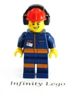 LEGO 2020 Airliner Worker Male Minifigure Passenger Airplane City Airport 60262