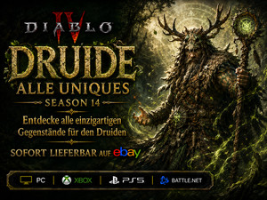 Diablo 4 Items Druide Alle Uniques Season 14 Lord of Hatred Xbox/PC/PS5 Softcore
