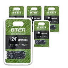 8TEN Chainsaw Chain for 24 Inch .050 3/8 84DL Stihl Husqvarna 460 Rancher 5 Pack