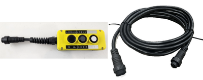 #ad KTI 3 Button Pendant amp; Cord Hydro Dump Trailer Controller Power UP DOWN GRAV $92.99