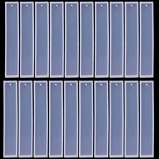 Uoeo 20 Pack Rectangle Silicone Bookmark Mold - DIY Epoxy Resin Making White