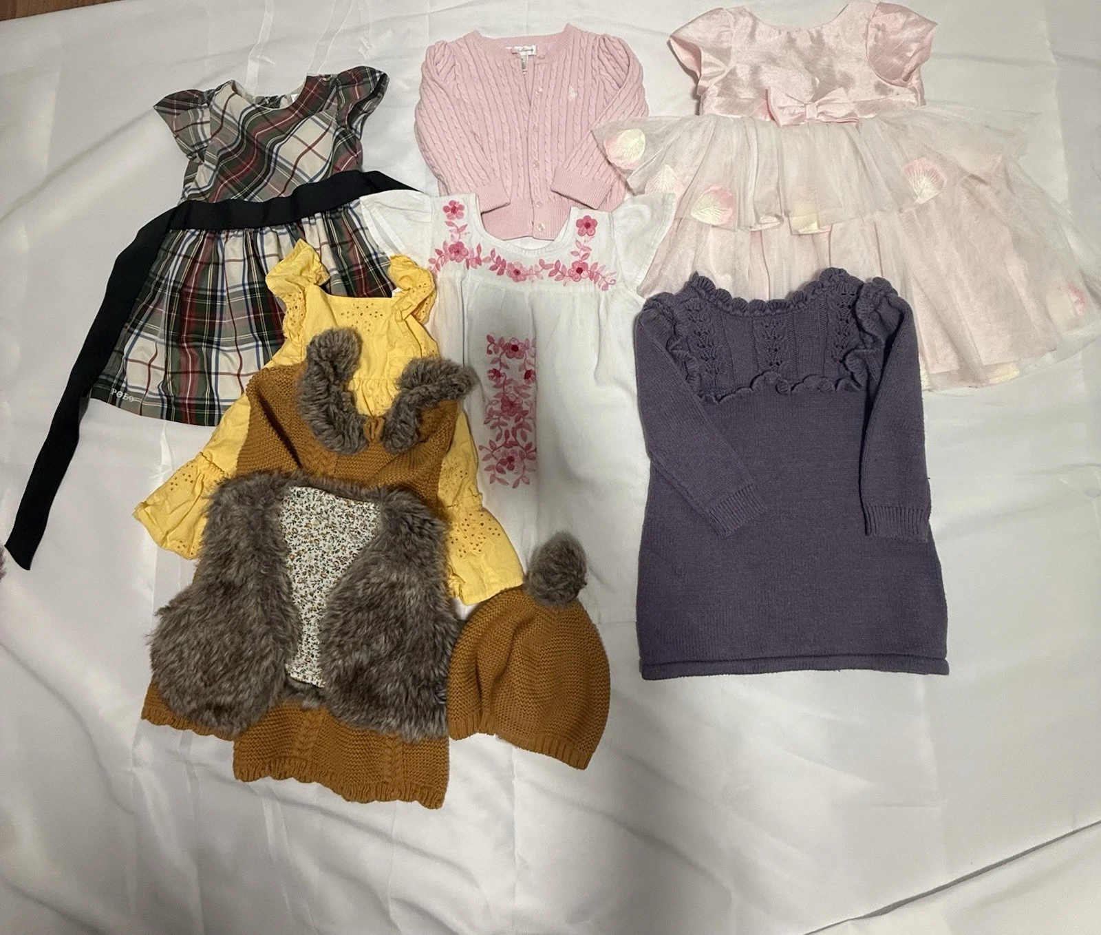 LOT Girls Clothes 9 - 12 months dresses tops