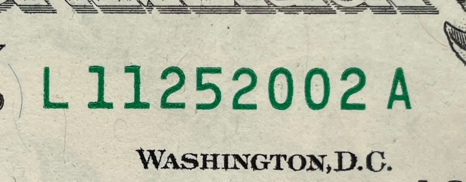 November 25 2002 BIRTHDAY 🎂 NOTE UNCIRCULATED GEMS 💎 Sealed BEP Bricks 🧱 $1 - Image 2 of 4