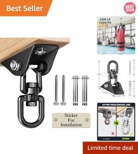 Easy Install Heavy Duty Swing Hangers - 2000 LB Capacity Stainless Steel