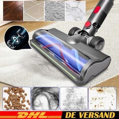 WEICHE LED-BÜRSTE TURBO-BÜRSTE FÜR DYSON V7 V8 V10 V11 STAUBSAUGER MIT GRÜNE LED