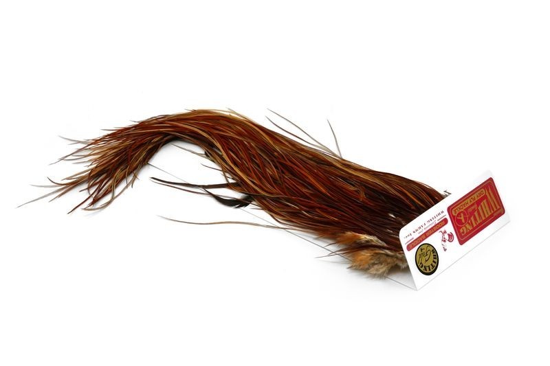 Whiting Farms Rooster Gold Saddle pour monter des mouches sèches durables et légères