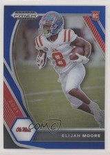 2021 Panini Prizm Draft Picks Blue Prizm 143/199 Elijah Moore #124 0a6