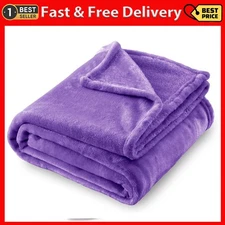 SOCHOW Flannel Fleece Blanket Queen Size, All Season Lightweight Super Soft C...