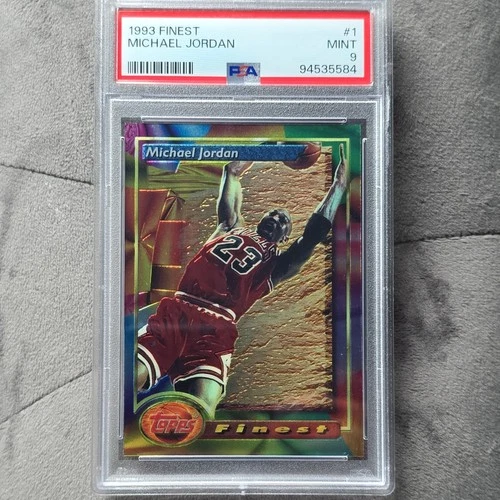 1993 FINEST #1 MICHAEL JORDAN PSA 9