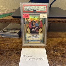 2022 TOPPS FINEST FLASHBACKS 1995 FINEST AUTO #JS JUAN SOTO Psa 10 12/15