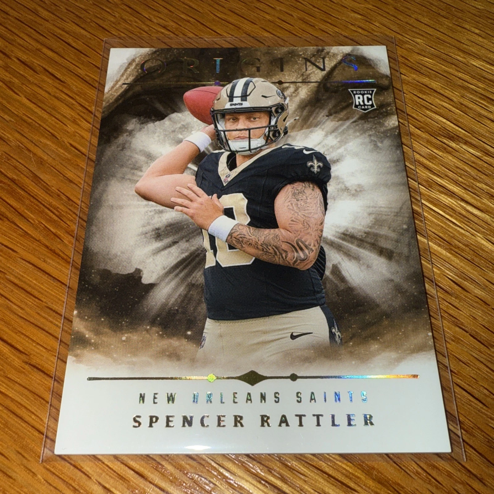 2024 Panini Origins Spencer Rattler Rookie #114 New Orleans Saints RC