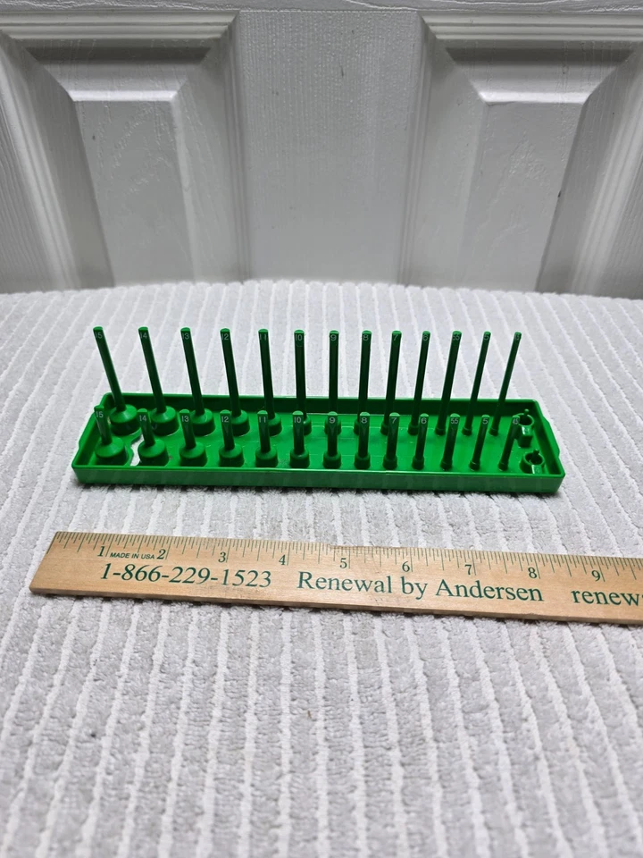 Matco Tools SH14MG 1/4"  Metric Socket Trays-Green  (A) - Image 2 of 4