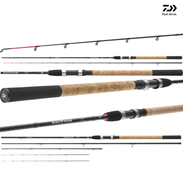 Daiwa Black Widow Method Feeder 2,70-3,30m 60g 80g Feederrute 2 Quiverspitzen