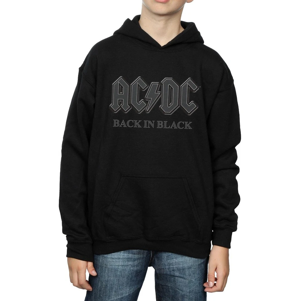 AC/DC - Sweat à capuche BACK IN BLACK - Garçon (BI14143) - Photo 3/4
