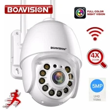 5MP Camhipro Wifi IP Camera Outdoor Auto-Tracking PTZ 4x Digital Zoom 2Way Audio