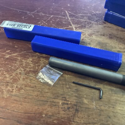 ULTRA-DEX Boring Bar E12Q SCLCL3 (7  L) Carbide,80 Degree Diamond Insert Shape