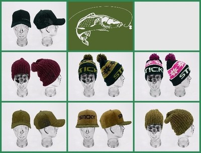 STICKY BAITS BEANIE, BOBBLE, ID CAP 