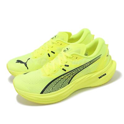 Puma Deviate Nitro 3 Yellow Alert Black Men Unisex Road Running Shoes  309707-14 | eBay