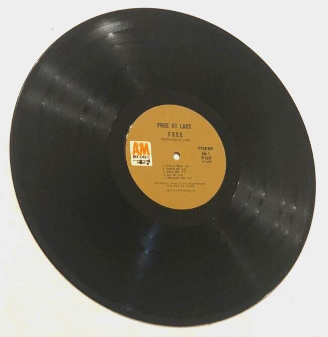 Free At Last SP 4349 Stereo A&M Records Paul Rodgers Rock Vintage 1972 LP Vinyl - Image 4 of 4
