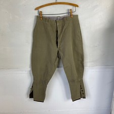 Vintage French pants Riding breeches Equestrian wool 1920-30 Brown Jodhpurs