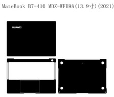 Carbon Sticker Skin Decal for Huawei MateBook B7-410 MDZ-WFH9A 13.9" 2021 Laptop