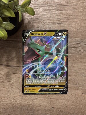 JUMBO CARD Rayquaza V 100/159 Crown Zenith Pokemon Card *MINT* | eBay