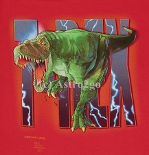 T REX ATTACK--Tyrannosaurus Rex Dinosaurs Cretaceous Kids T shirt NEW size S-L