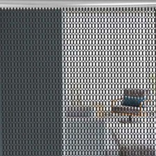 Aluminium Door Fly Screen Metal Chain Curtain Blind Insect Blinds 214cm x 90cm