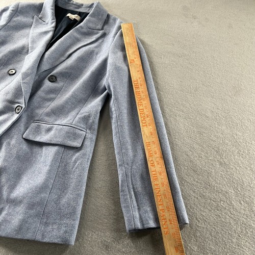 LOFT Blazer Womens Size 10 Double Breasted Wool Blend Academia Office Career - Picture 4 of 13