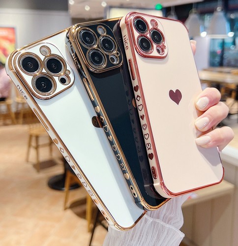 Mädchen Herz Silikon Soft Case für Apple iPhone 17 16 15 14 13 Pro Max 12 Hülle - Bild 1 von 21