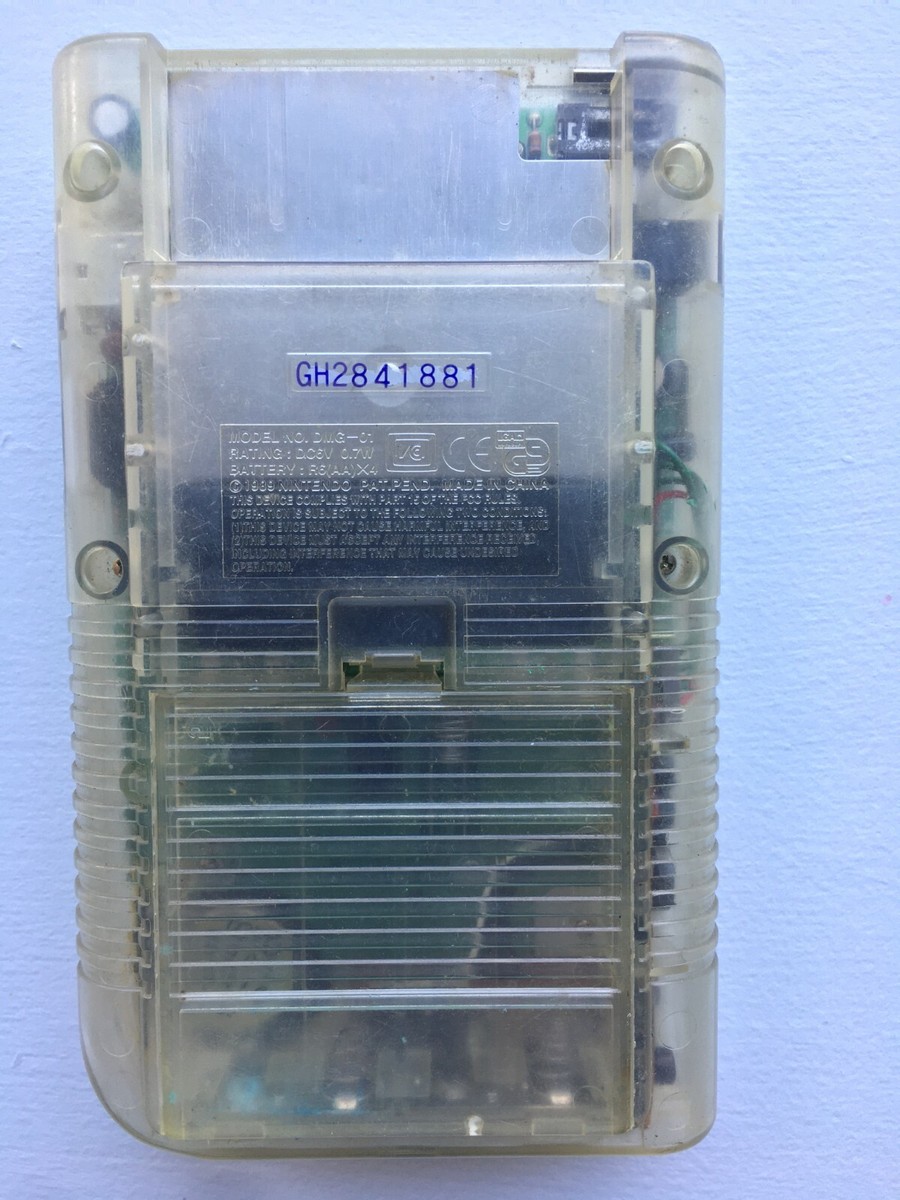 Nintendo Game Boy Original DMG-01 Console Play it Loud - CLEAR 100