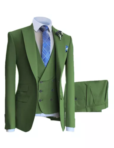 Men’s Suit 3 Piece White Meeting Party Wedding Business Formal Occasions - Picture 32 of 44
