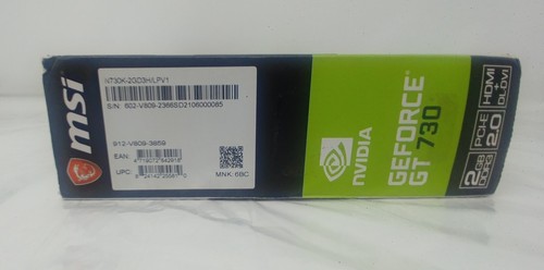 MSI Video Card NVIDIA GeForce GT 7302GB DDR3 Video Card (N730K-2GD3H/LPV1) READ - Bild 3 von 6