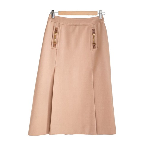 PRADA Backless suspender gabardine mini dress #36 skirt wool  display picture 1