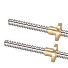 1pc 8mm T8 Lead Screw 2mm Pitch Stepping Motor 100mm-500mm Shaft 3D Printer DIY