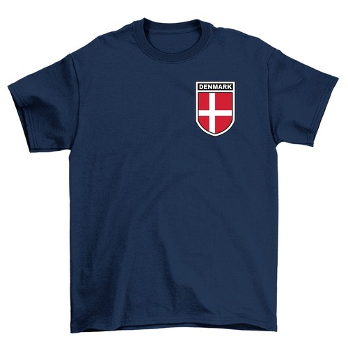 Denmark Football Badge T-Shirt, Men's Women's & Kids Euro 2024 England Foot Ball - Picture 5 of 13