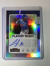 2021 Panini Contenders Baseball Luisangel Acuna Playoff TICKET 06/18