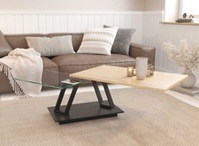 Akante Barcelona Couchtisch Wohnzimmertisch Keramik / Glas ausziehbar