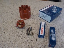 TUNE UP KIT 1969 1970 1971 PORSCHE 911 911S DISTRIBUTOR CAP ROTOR POINTS   PLUGS