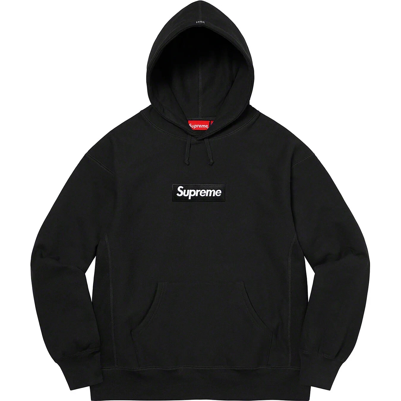 Sweat à capuche logo Supreme Box FW21 noir taille S