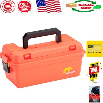 Water-Resistant Orange Storage Box for Emergency Supplies - Compact 8''x8''