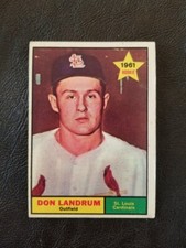 DON LANDRUM 1961 TOPPS BASEBALL CARD #338 ST. LOUIS CARDINALS