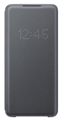 Custodia portafoglio LED originale OEM Samsung Galaxy S20 Ultra 5G custodia folio grigio - Foto 1 di 1