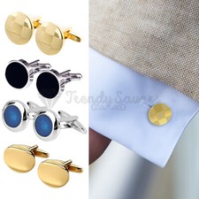 Geometric Metal Cuff Link Cufflink Anniversary Engagement Birthday Wedding Gift