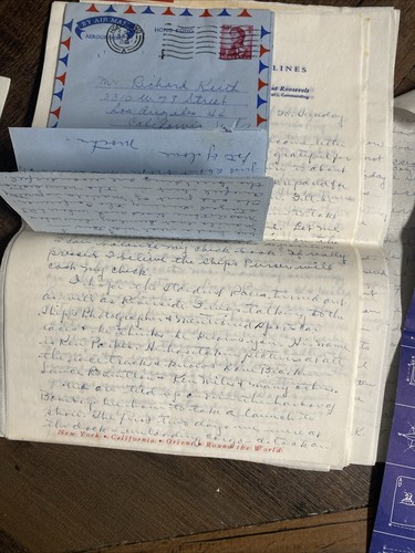 Vtg 1966 AMERICAN PRESIDENT LINES S.S. President Roosevelt VOYAGE ITINERARY NOTE - Picture 5 of 6